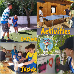 Activities outside inside