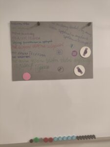 4. Plakat wykonany przez wychowanków podczas zajęć 
