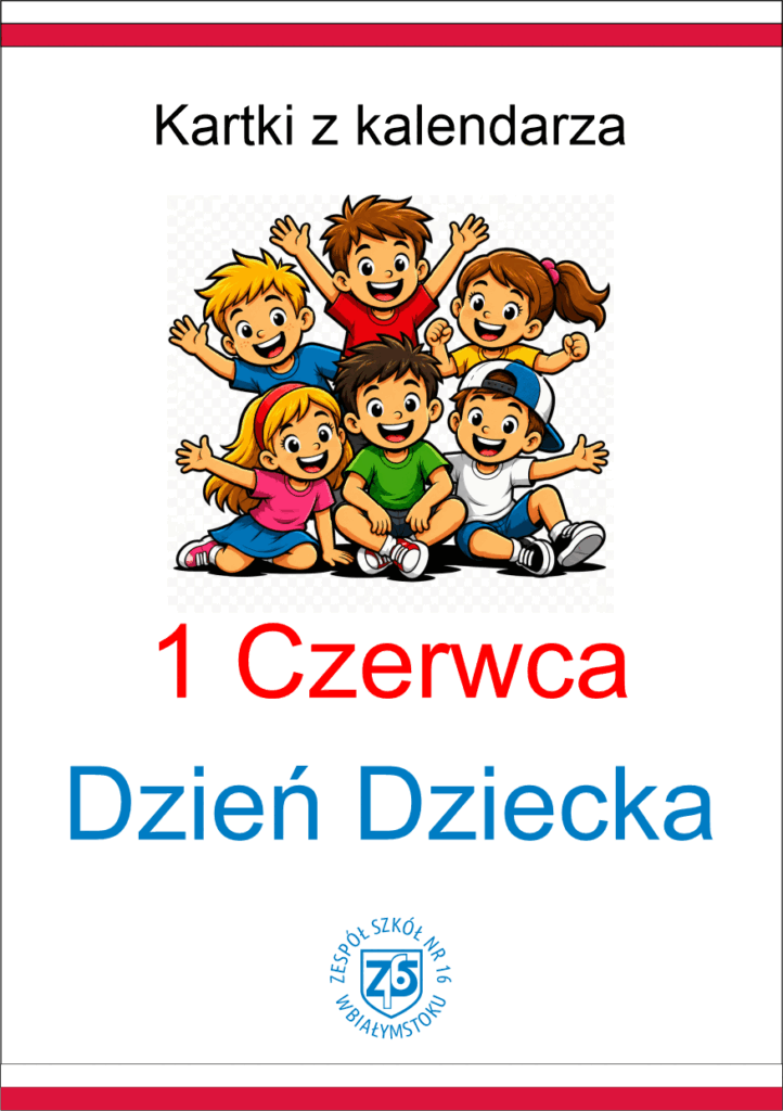 Grafika z uśmiechniętymi dziećmi.