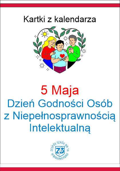 Plakat – 5 Maja Dzień Godności Osób z Niepełnosprawnością Intelektualną